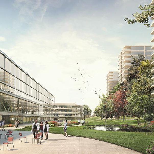 Une image de synthèse du futur Campus santé. [Etat de Vaud]