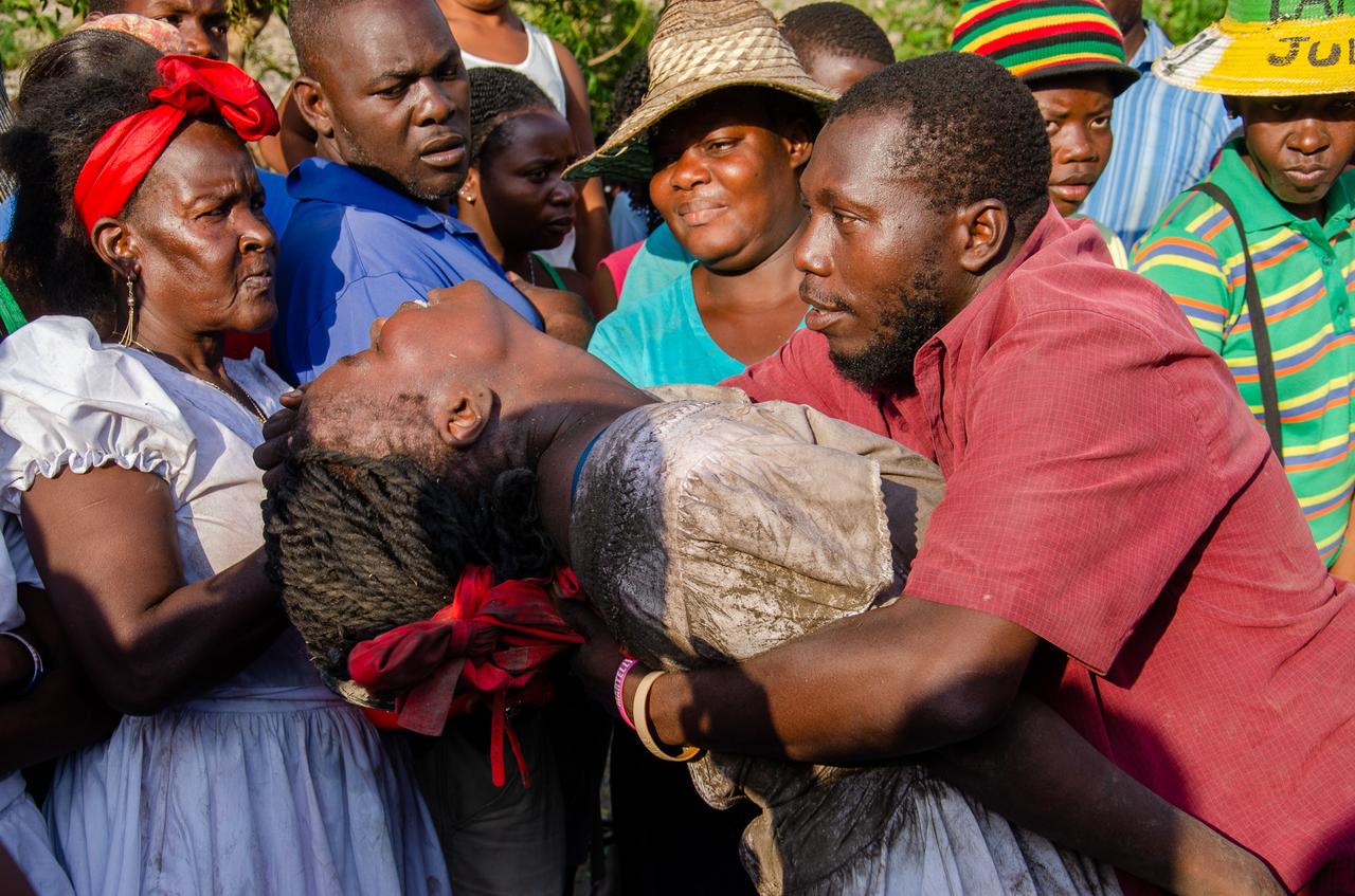 Une cérémonie vaudou en Haïti, en décembre 2019. [RTS - Georges Harry Rouzier]