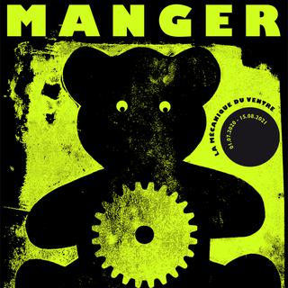 L'affiche de l'exposition "MANGER. La mécanique du ventre" au Musée de la main à Lausanne. [museedelamain.ch - Unil/CHUV]