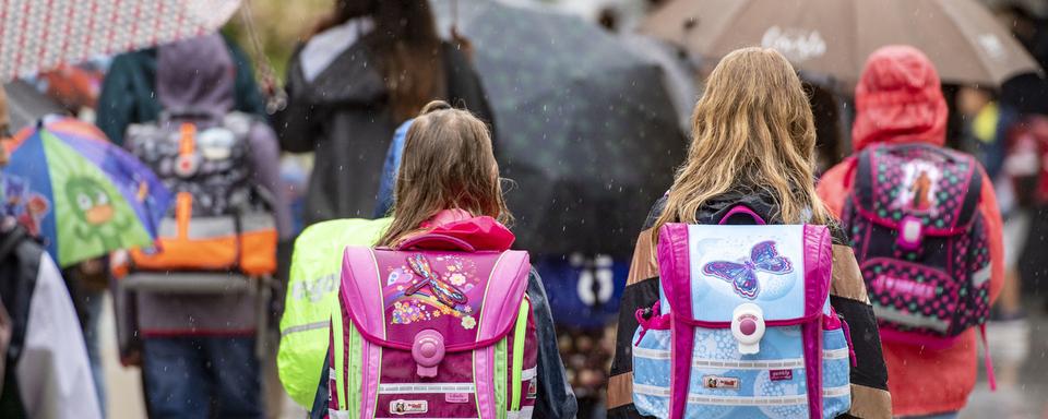 Rentrée scolaire particulière cette année. [Keystone - Urs Flueeler]