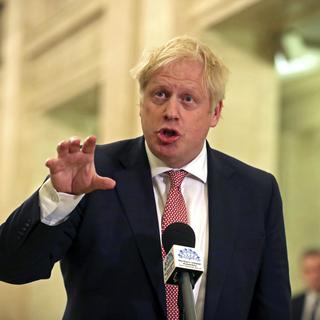 Le Premier ministre britannique Boris Johnson. [Keystone/PA via AP - Liam McBurney]