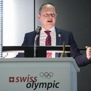 Jürg Stahl et Swiss Olympic ne veulent pas des Jeux cet été. [Keystone - Anthony Anex]