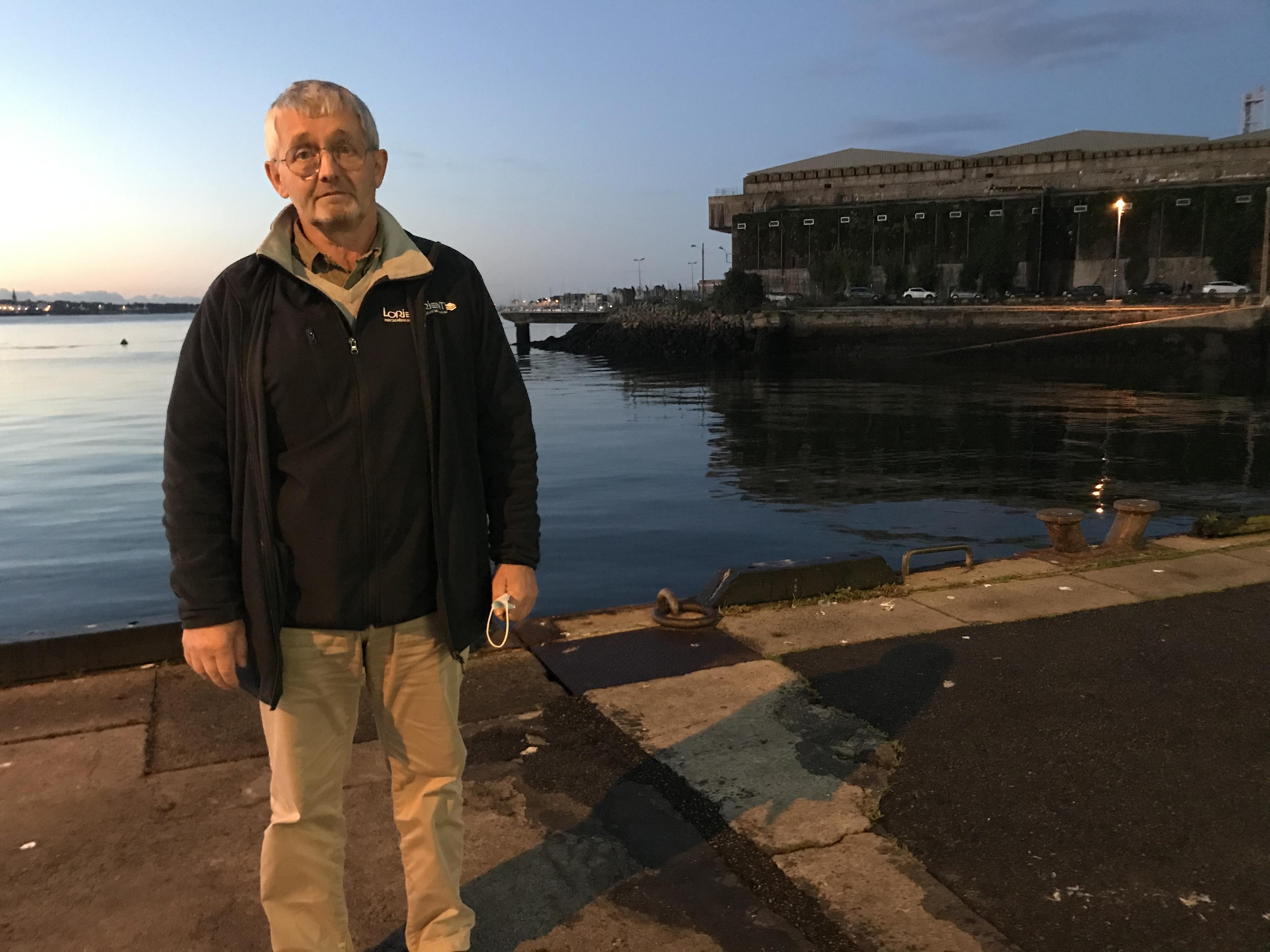 Yonel Madec, chef de service au port de Lorient, en France. [RTS - Alexandre Habay]
