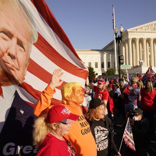 Manifestation des partisans de Donald Trump à Washington, 14.11.2020. [AP/Keystone - Jacquelyn Martin]