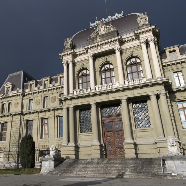 Le Palais de Justice de Montbenon à Lausanne. [Keystone - Laurent Gillieron]