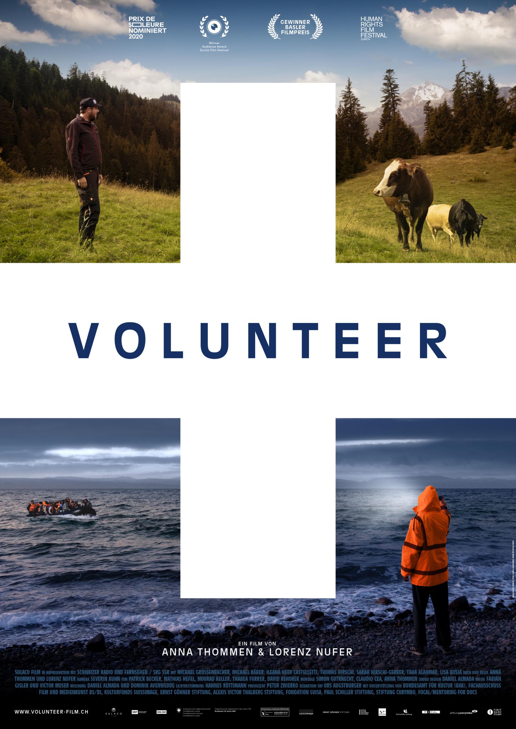 Affiche du film "Volunteer" de Anna Thommen et Lorenz Nufer. [Sulaco Film]