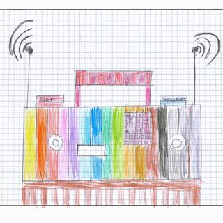 "La radio", un dessin réalisé par Clémentine. [Clémentine]