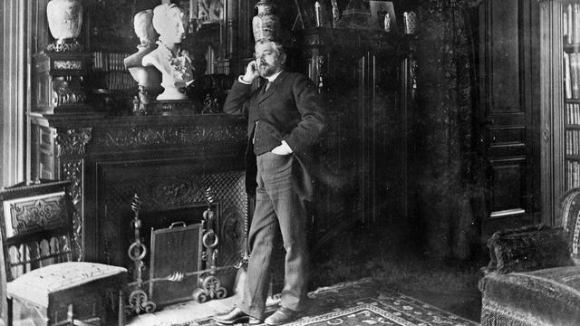 Gustave Eiffel (1832-1923) chez lui. [AFP - Jacques Boyer/Roger-Viollet]