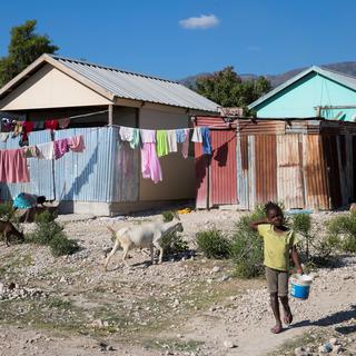 le camp de Corail a été mis en place après tremblement de terre de 2010 à Port-au-Prince, en Haïti. [EPA/Keystone - Orlando Barria]