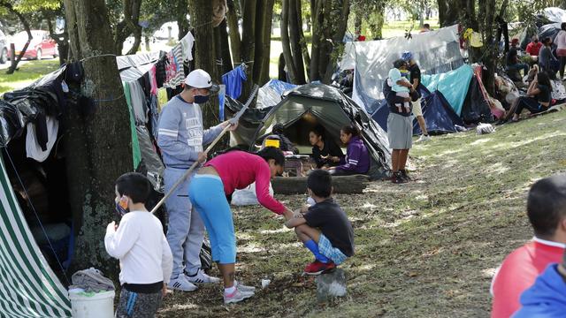 La situation est difficile pour les migrants vénézuéliens en Colombie. [EPA/Keystone - Mauricio Duenas Castaneda]