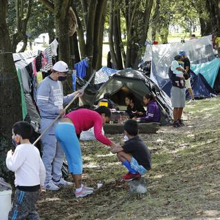 La situation est difficile pour les migrants vénézuéliens en Colombie. [EPA/Keystone - Mauricio Duenas Castaneda]
