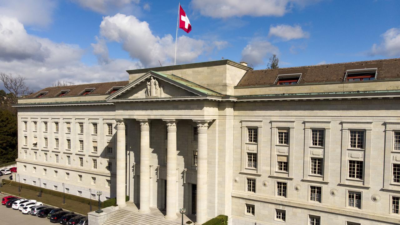 Le bâtiment du Tribunal fédéral à Lausanne. [Keystone - Laurent Gillieron]