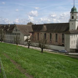 Vue d'ensemble des bâtiments de l'abbaye de Fahr (AG). [CC BY-SA 3.0 - Paebi]