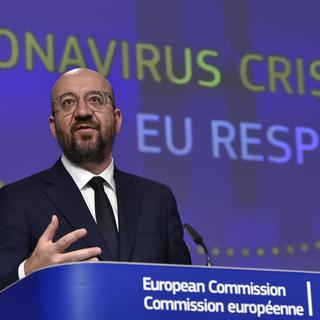 Le président du Conseil européen, Charles Michel, a appelé à une coordination des pays de l'UE mercredi 15 avril. [AFP - John Thys]