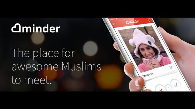 L'application de rencontres Minder, destinée aux musulmans modérés. [Minder]