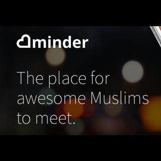 L'application de rencontres Minder, destinée aux musulmans modérés. [Minder]