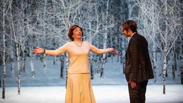 Photo de répétition du spectacle "La Fausse Suivante". [Théâtre de Carouge - Carole Parodi]