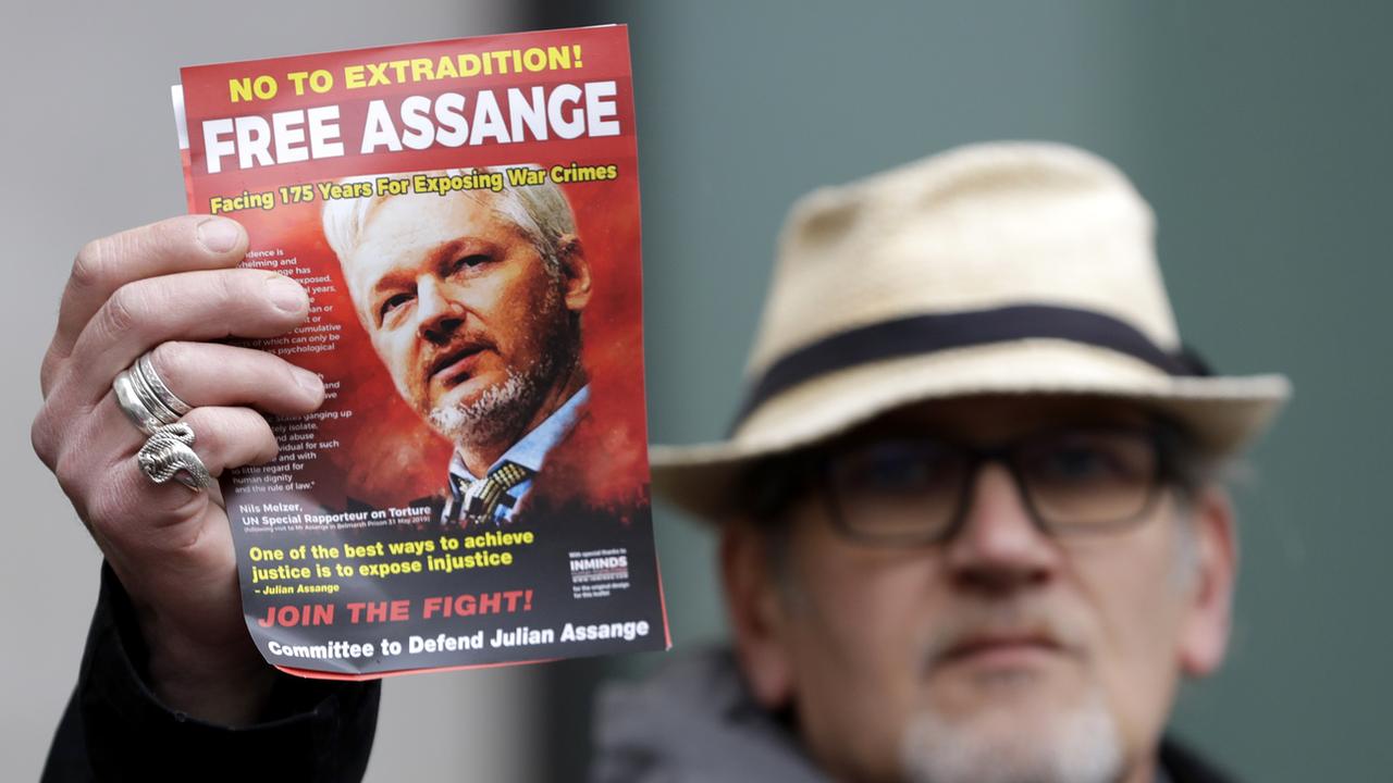 Genève soutiendra une demande de visa humanitaire pour Julian Assange. [Keystone - Kirsty Wigglesworth/AP]