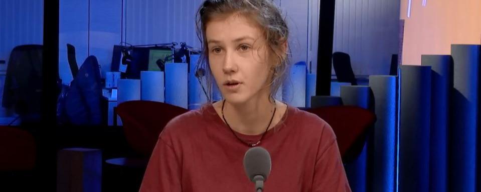 La candidate de la Grève du climat Juliette Vernier. [RTS]