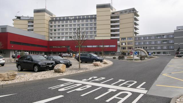 L'hôpital de Fribourg. [Keystone - Anthony Anex]