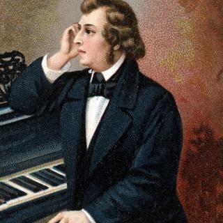 Portrait du compositeur polonais Frédéric Chopin (1810 - 1849). Chromolitographie de la fin du 19ème siècle. [AFP - Lee/leemage]