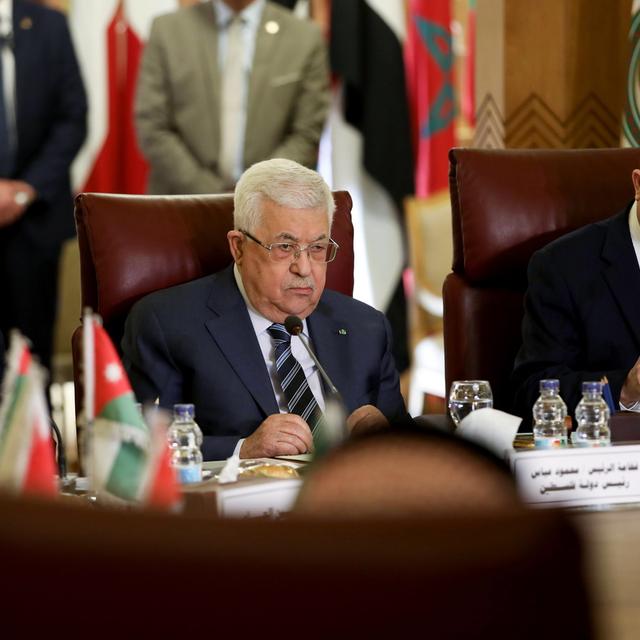 Le président de l'Autorité palestinienne Mahmoud Abbas. [Keystone/EPA - Ali Bob]