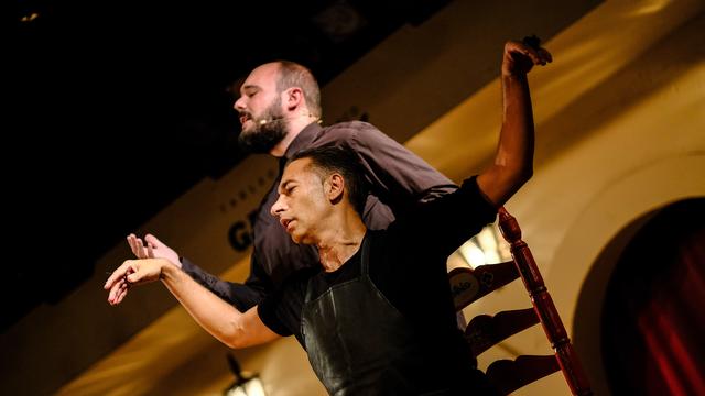 Israel Galván et Niño de Elche dans le spectacle "Mellizo Doble". [DR - Kana Kondo]