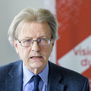 Claude Ruey, ex-président de Visions du Réel, en 2018.
Jean-Christophe Bott
Keystone [Jean-Christophe Bott]