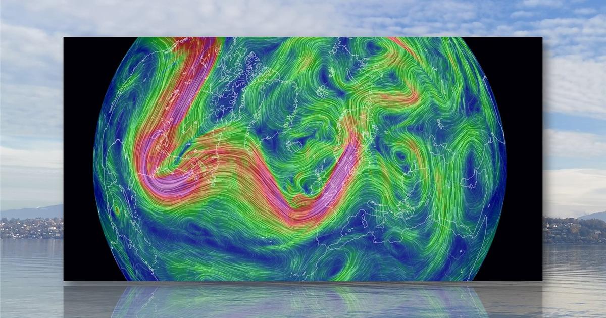 Position du jet-stream assez inhabituelle cette semaine