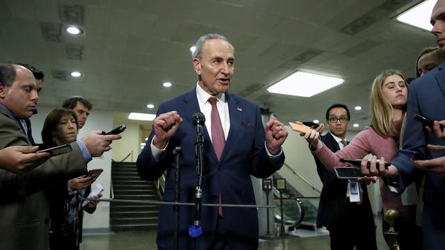 Chuck Schumer, chef de la minorité démocrate au Sénat [Keystone - AP/Julio Cortez]