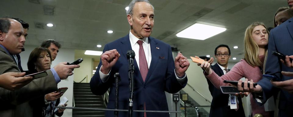 Chuck Schumer, chef de la minorité démocrate au Sénat [Keystone - AP/Julio Cortez]