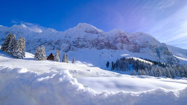 Le danger d'avalanche est marqué en montagne, ici le Saentis. [Keystone - Eddy Risch]