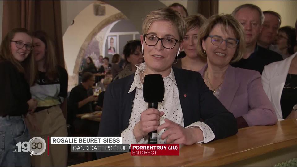 La socialiste Rosalie Beuret Siess réagit à son élection au gouvernement jurassien.