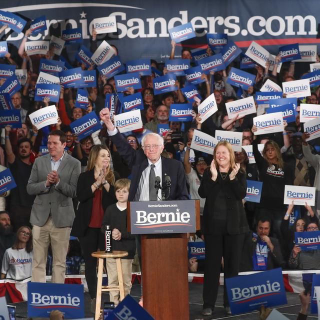 Bernie Sanders aux primaires démocrates. [AP Photo/Keystone - Pablo Martinez]