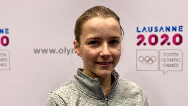 Alexia Turunen pratique le short track depuis 4 ans. [F.Galaud]