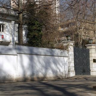 L'ambassade suisse à Téhéran qui représente les intérêts des Etats-Unis dans le pays. [Keystone - EPA/Abedin Taherkenareh]