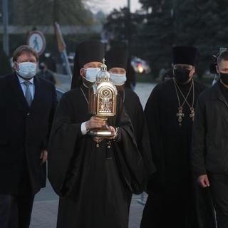 Les orthodoxes ont fêté Pâques malgré la pandémie de coronavirus. [EPA/Keystone - Sergey Dolzhenko]