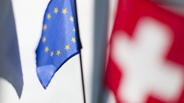 Le projet d'accord-cadre avec l'Union européenne a du plomb dans l'aile. [keystone - Gaetan Bally]