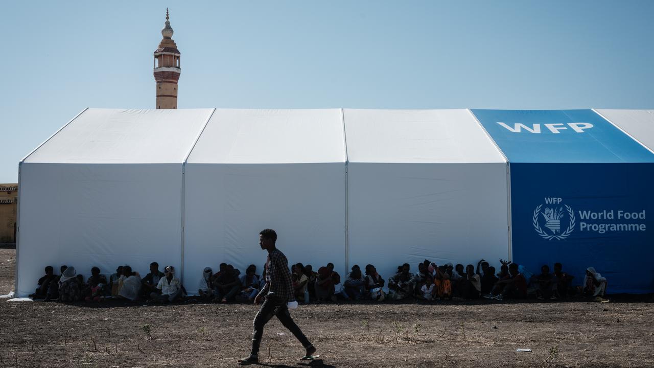 Des refugiés tigréens dans un camp au Soudan, 02.12.2020. [AFP - Yasuyoshi Chiba]