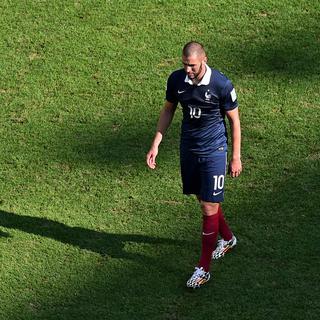 Karim Benzema, ici lors de la Coupe du monde 2014, sa dernière grande épreuve avec les Bleus. [AP - Francois Xavier Marit]