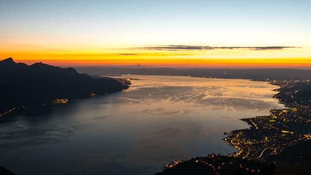 Le lac léman vu depuis la région des Rochers-de-Naye. [CC-BY-SA - Andréanne Quartier-la-Tente]