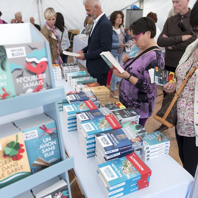 Environ 300 écrivains ont rencontré le public pour le 9e édition de Livre sur les Quais à Morges. [Keystone - Laurent Gillieron]