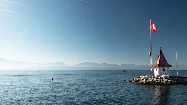 Une des guérites du port de Morges sur le Lac Léman. [CC BY-NC-ND 2.0 - Andréanne Quartier-la-Tente]