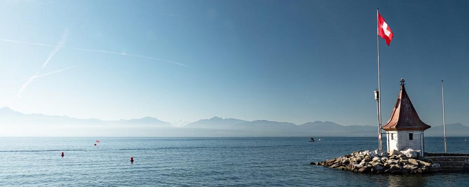 Une des guérites du port de Morges sur le Lac Léman. [CC BY-NC-ND 2.0 - Andréanne Quartier-la-Tente]