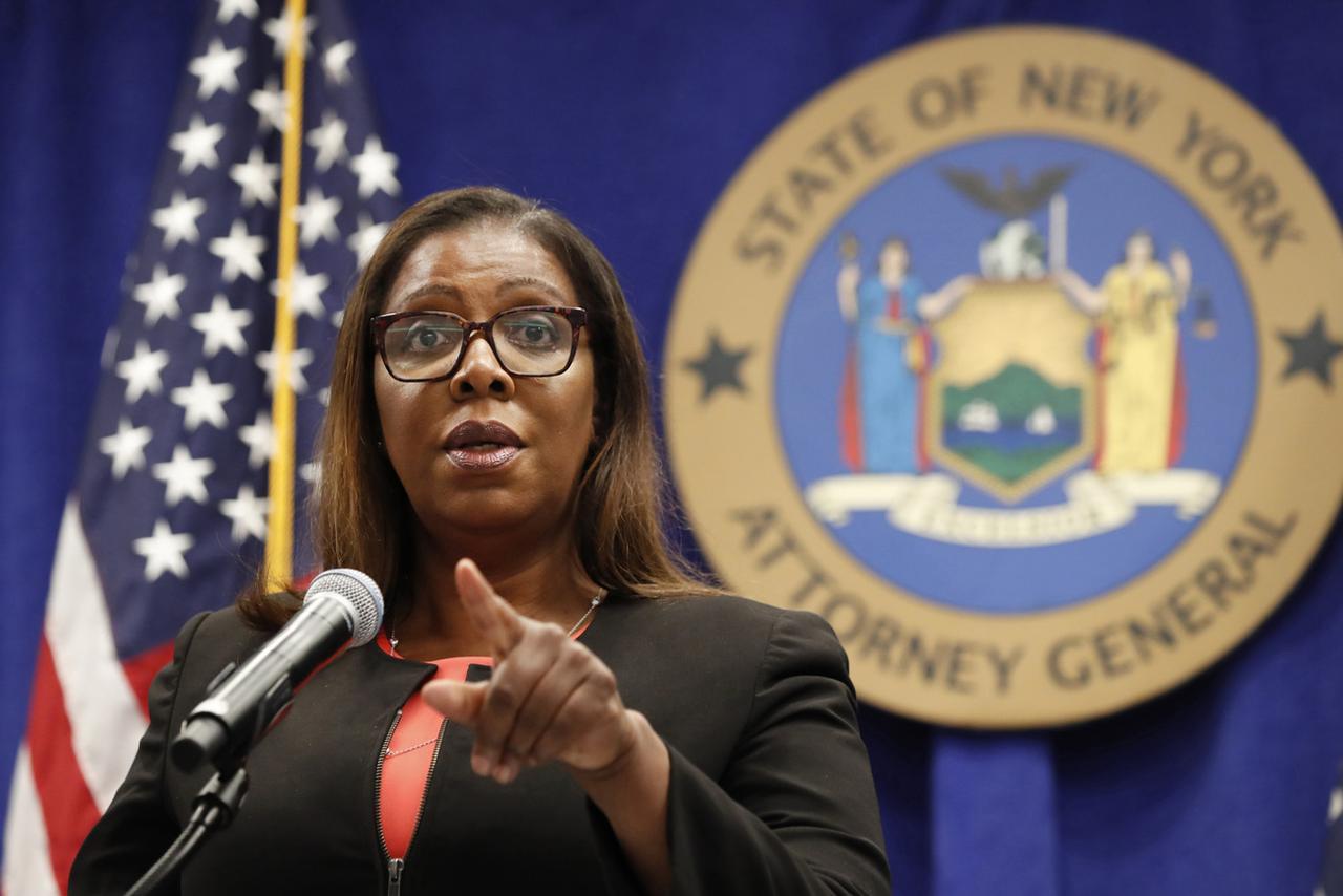 La procureure générale de l'Etat de New York Letitia James. [Keystone/AP photo - Kathy Willens]