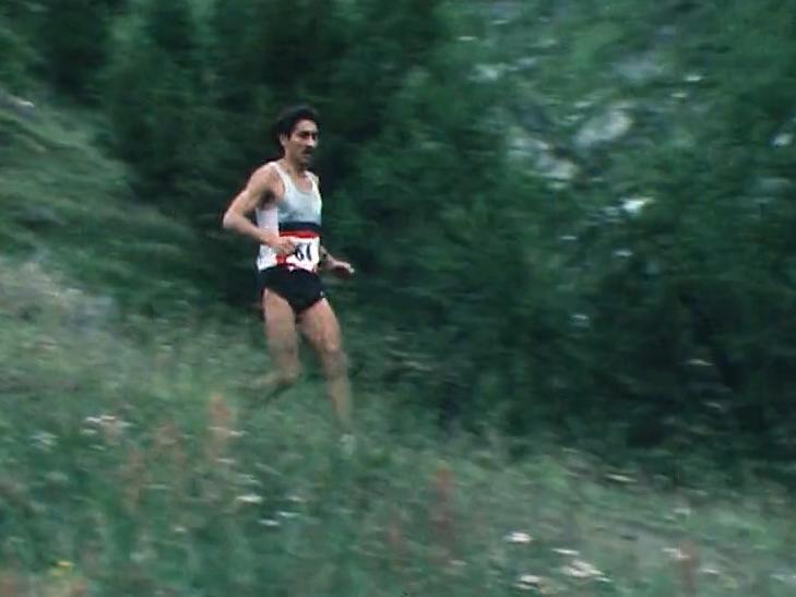 Pablo Vigil, lors de sa victoire à Sierre Zinal de 1982 [RTS]