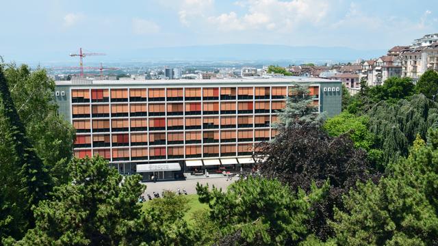 Centre d’enseignement professionnel (actuel ERACOM), 1955, Charles et Frédéric Brugger, Jean Perrelet, Laurent Stalé, Pierre Quillet, Lausanne. [CC BY-SA 4.0 - Mvolet]