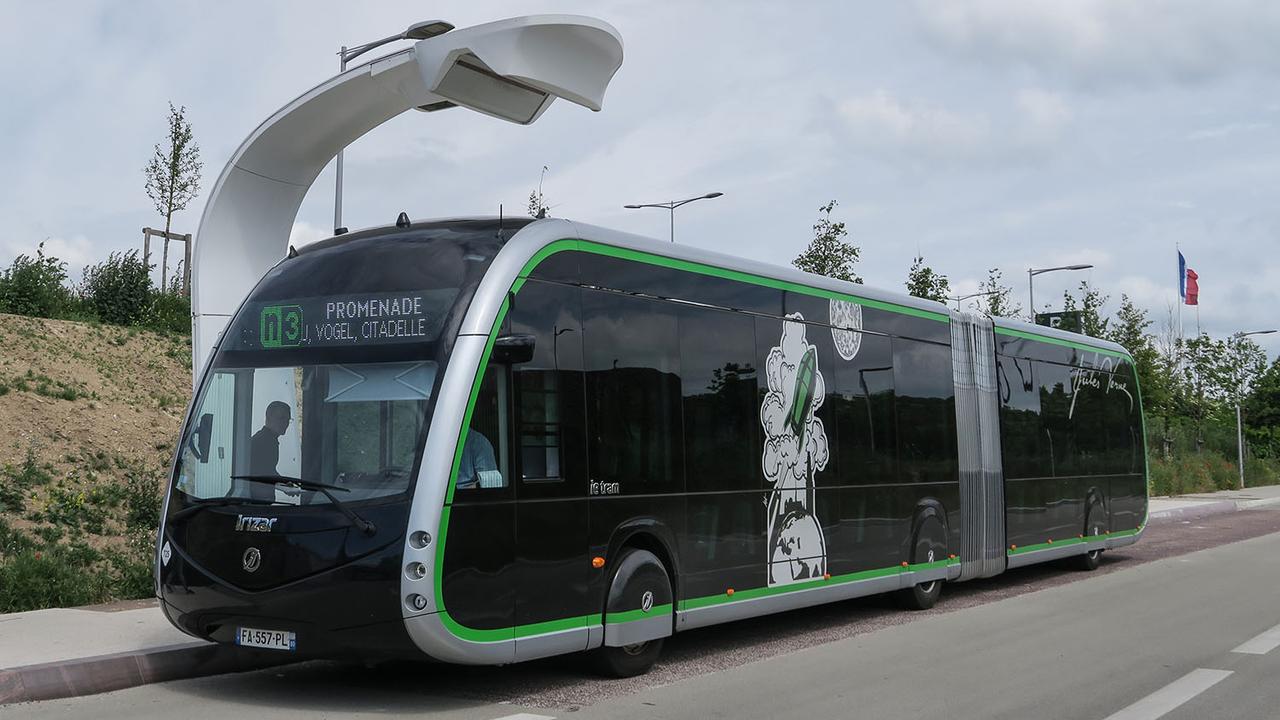 Exemple de bus électrique de nouvelle génération à Amiens (France). [AFP - Jean Liou]