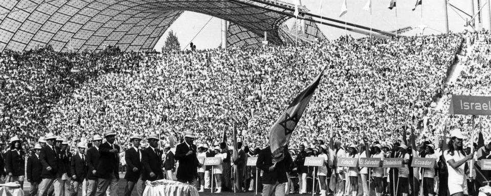 L'ouverture des Jeux olympiques de Munich, le 26 août 1972. [Keystone - EPA/DPA/Str]