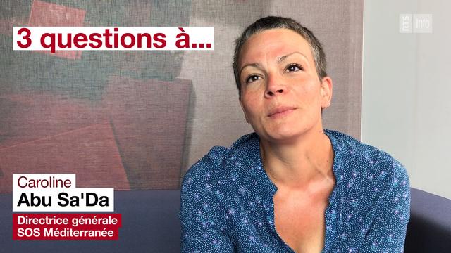 Trois questions à Caroline Abu Sa'Da, directrice de SOS Méditerranée. [RTS - DR]